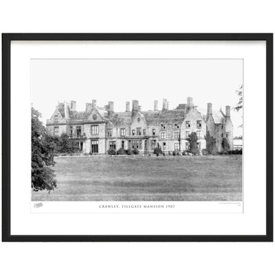Crawley, Tillgate Mansion 1907 by Francis Frith - Single Picture Frame Print