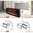 Nazaret WiFi Smart Recessed Wall Mounted Electric Fireplace Insert with Remote, Overheating Protection, Logset and Crystal, Touch Screen, 1500W/750W-615267787