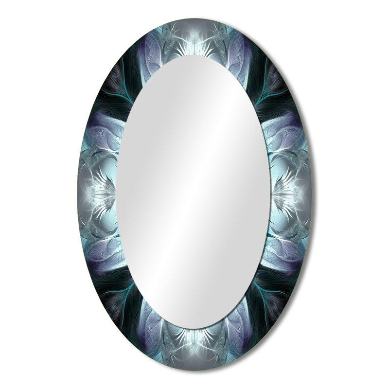 Kilie - Miroir abstrait en métal, 36 po x 24 po