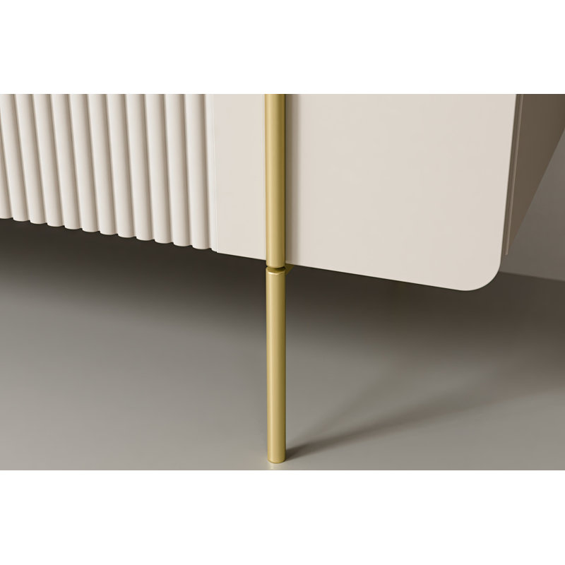 Oteri 200cm Sideboard, Cashmere/Gold