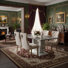 5-Piece Modern Rectangular Dining Set with Upholstered Chairs