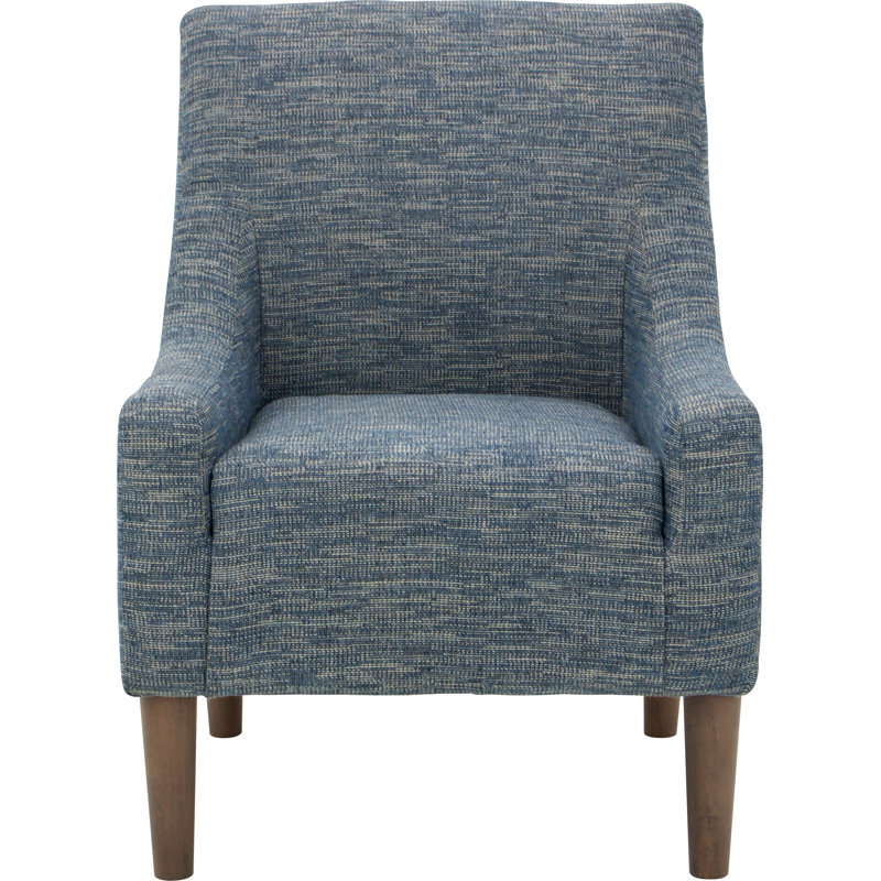 Shea Fabric Upholstered Armchair, Hampden Navy Polyester Blend