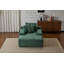 Chaise longue rembourrée en velours côtelé Modern-117430050