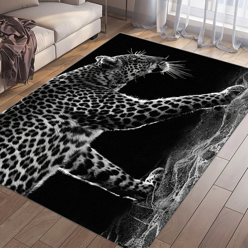 Beautiful With Pile Soft Printed Rug Featuring an Intricate Floral Design for Your Living Room or Bedroom Perfect to Add Warmth and Style to Your Home Decor