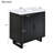 Solid Wood Frame Bathroom Vanity Set with Sink And Storage Cabinet-107522889