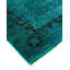 Tapis noir / turquoise unique 6 pi x 8 pi 8 po Conyngham