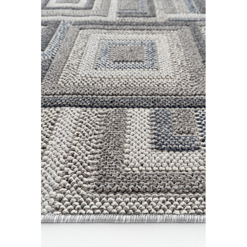 Darliene Geometric Machine Made Indoor / Outdoor Area Rug, Rectangle 160 x 250cm