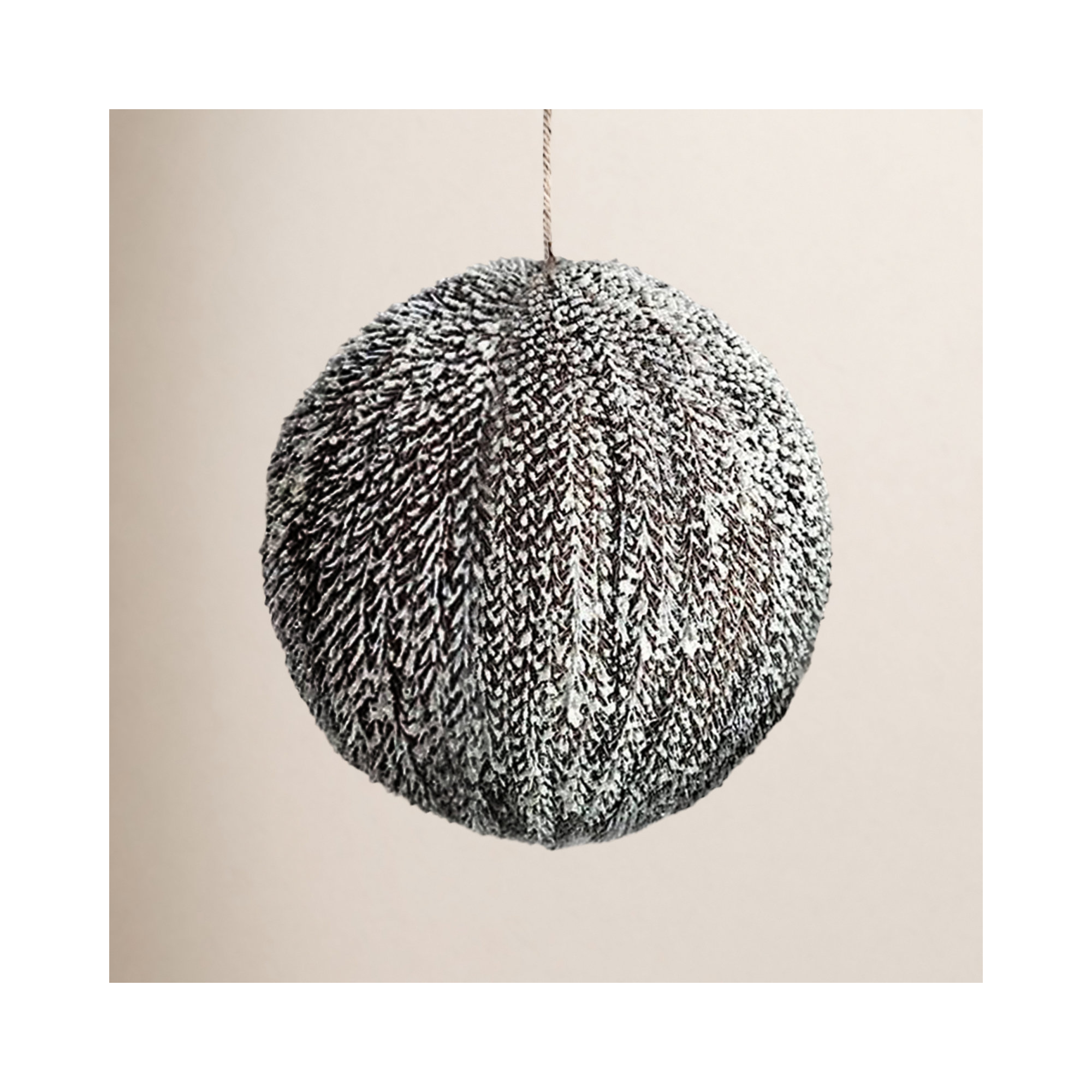 Ball Ornament, 6.25" H x 6.25" W x 6.25" D