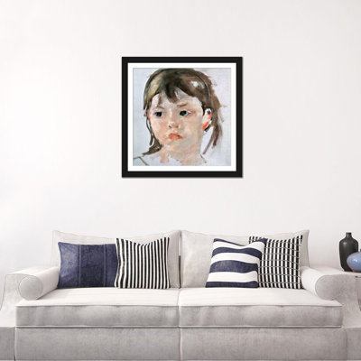 « head of a young fille », reproduction d’impression sur toile