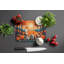 Akita Fall Glass Cutting Board Large