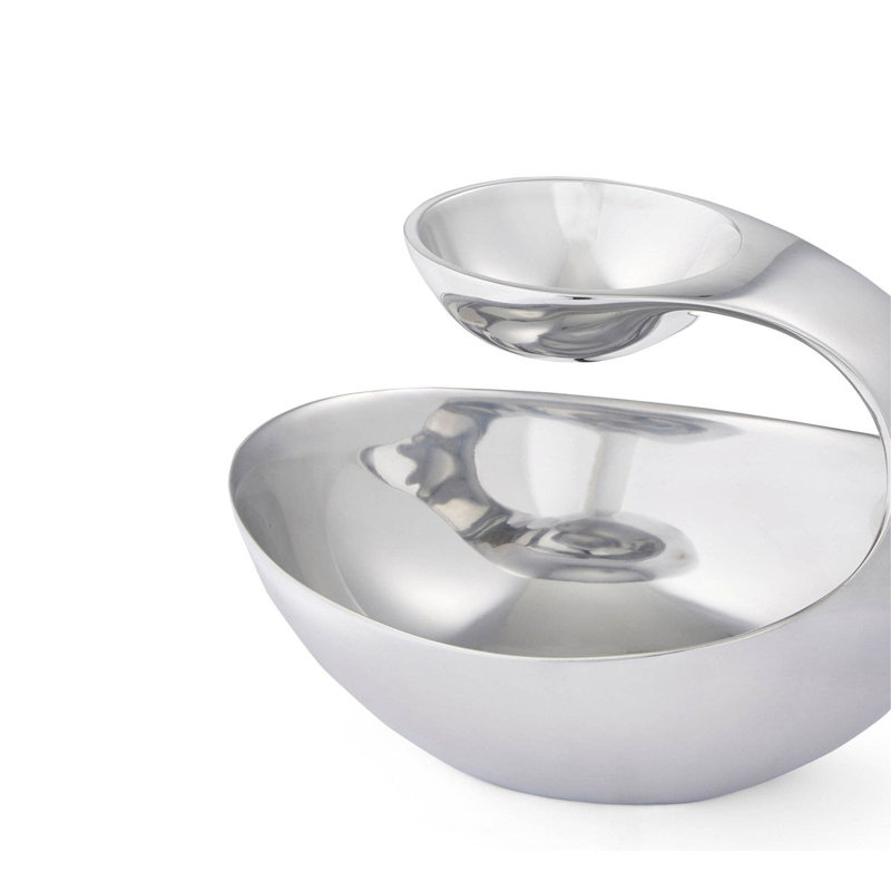 Nambe Scoop Server, 8" H x 11" W x 11" D