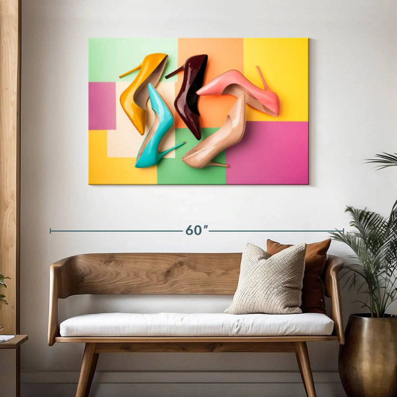 Shuttleworth Chic High Heels, 30" H x 45" W