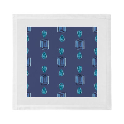 Gem Sapphires Cotton Sateen Dinner Napkins