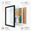 Geometric Jungle Cat Mid-Century 1 Piece Single Picture Frame Wall Art-136639120-136639124