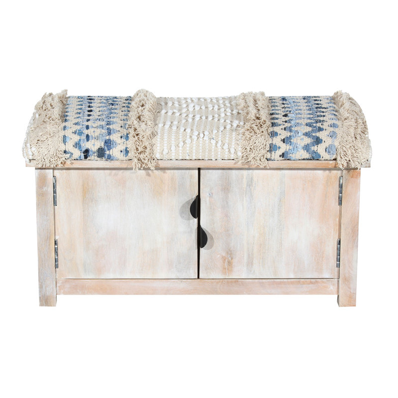 Banc de rangement rembourré Brazel