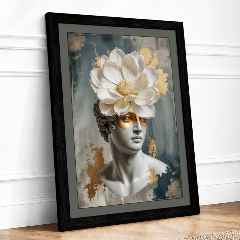 Classical Bloom Modern - Print, A4 - 29.7 x 21.0 cm, Black