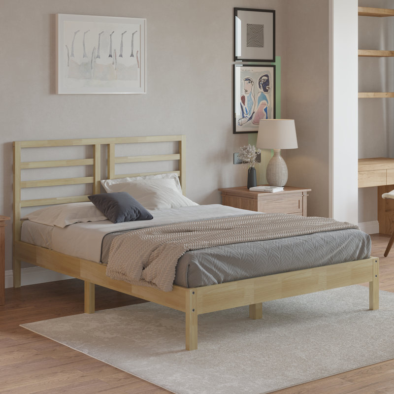 100% Solid Wood Platform Bed