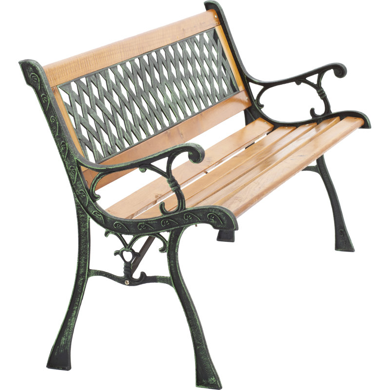 Windsor Metal and Wood Bench