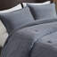 Simple / simple TG, édredon 2 pièces, bleu, 100% coton sergé délavé, tout, respirant, coton délavé, conception polyvalente, entretien facile-121262357