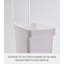 Très grand contenant de nourriture pour animaux Yamazaki Home avec couvercle transparent, 6,6 gallons-71485219-111270947