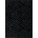 Rapture Black Abstract Luxury Area Rug