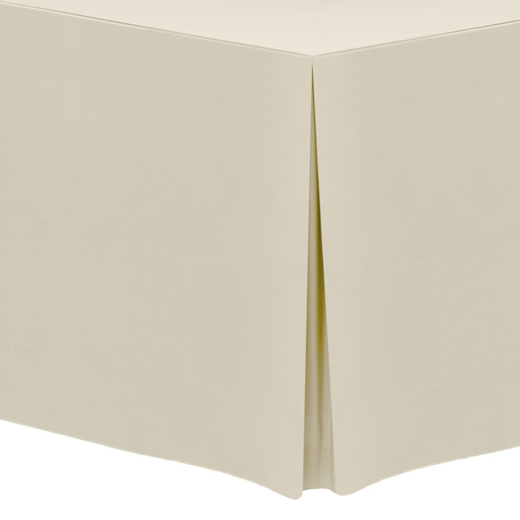 Ultimate Textile Fitted Polyester Tablecloth Rectangular Tables