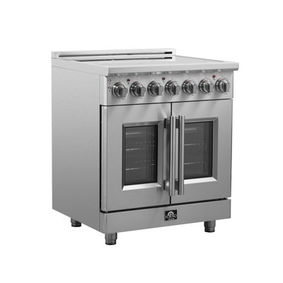 Alta Qualita Massimo 30-inch French Door Electric Range Stainless Steel, 5 Elements, 4.32 cu.ft -  Forno, FFSEL6955-30