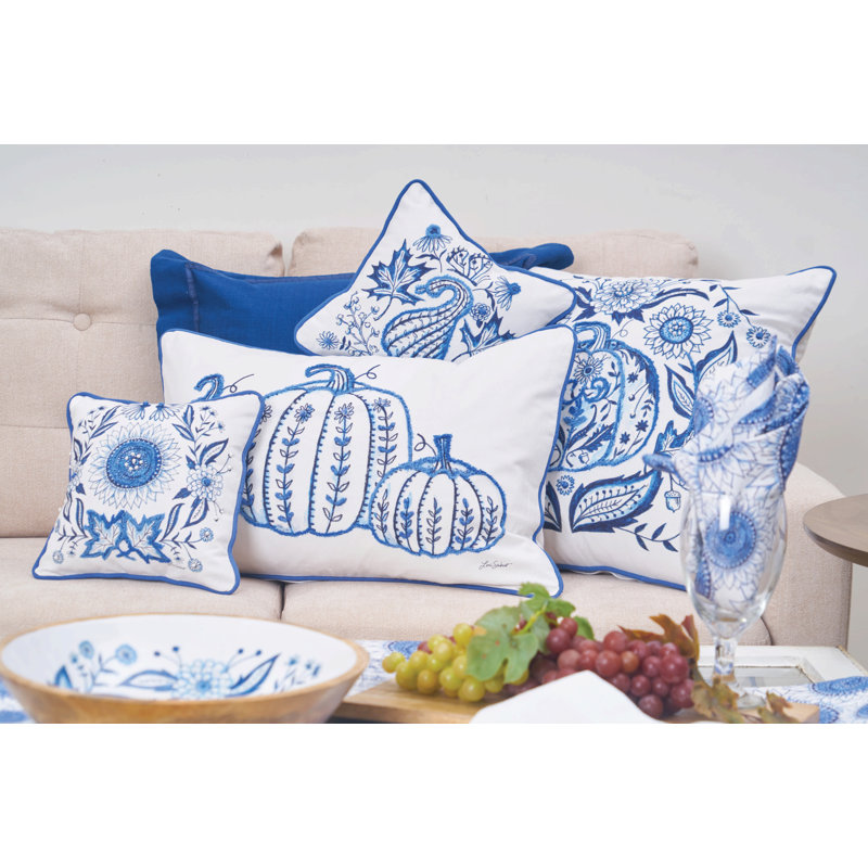 Blue Harvest Sunflower Napkin Set of 6