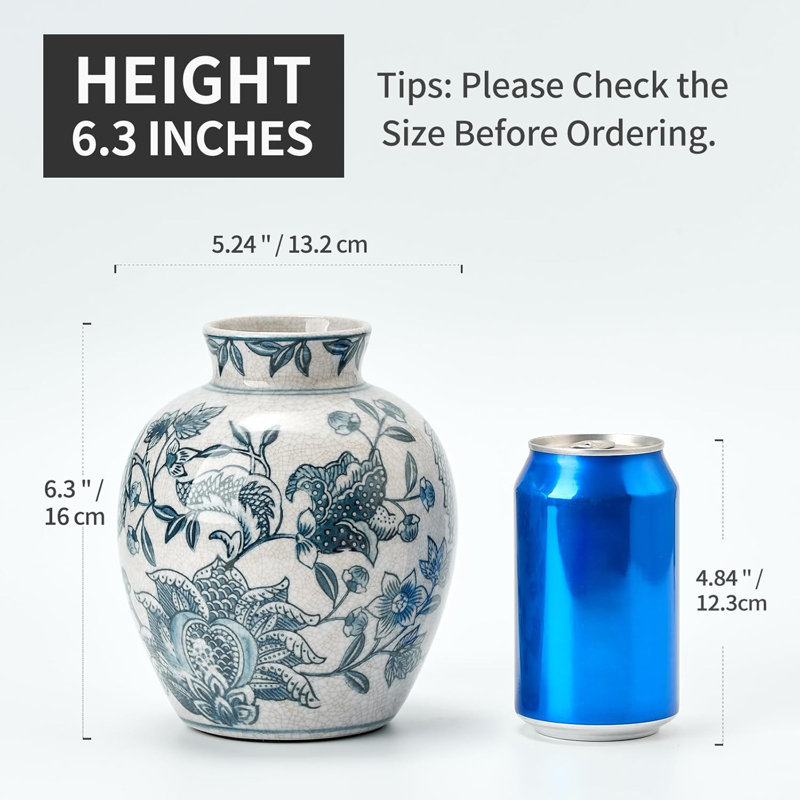 Vase à fleurs en céramique de style chinois