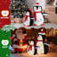 Décoration de Noël 2 pièces pingouins en peluche