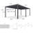 Patio Aluminum Pergola With 48ft Multi-color String Lights-101189288