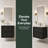 24" Wall Mounted Floating Vanity Base Only (No Sink), KD Packing, 2 Drawers