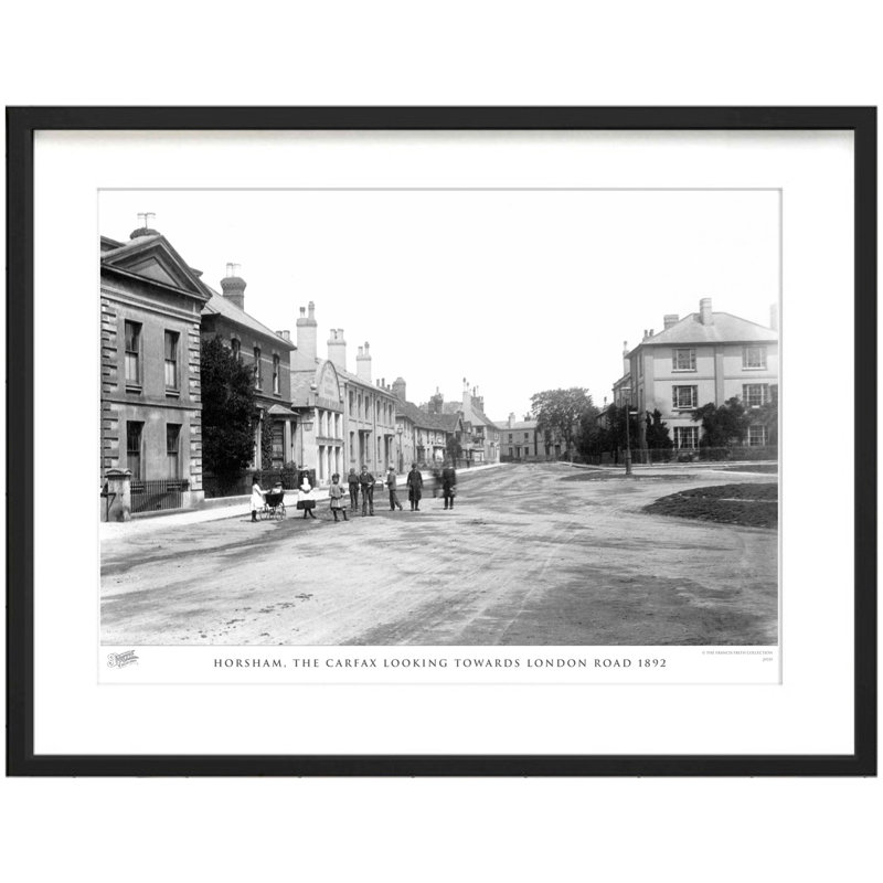 Horsham, The Carfax Looking Towards London Road 1892 by Francis Frith - Single Picture Frame Print, 45cm H x 60cm W x 2.3cm D