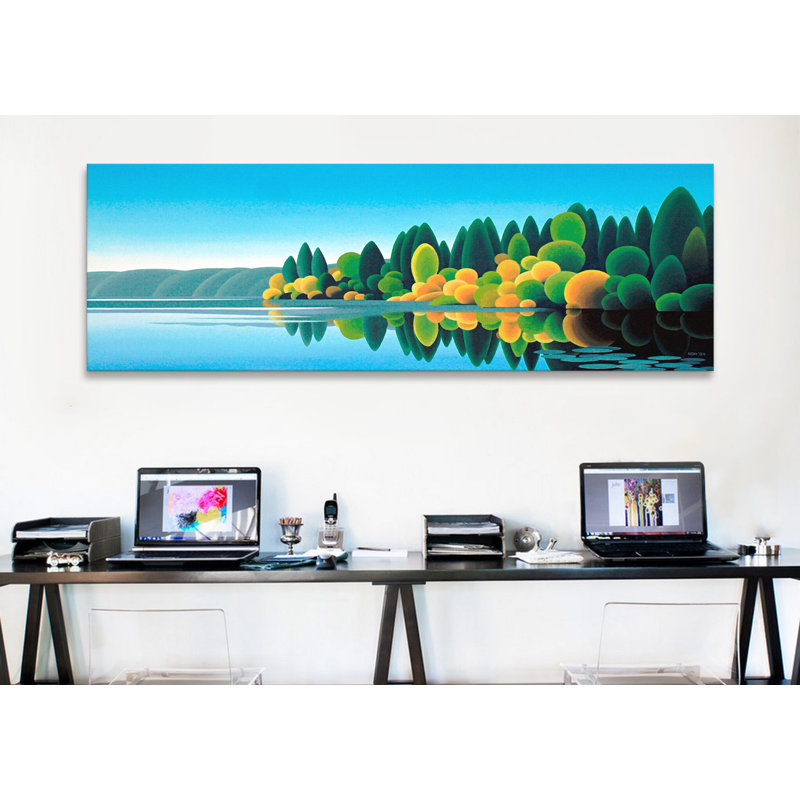 « prospect lake » par reproduction d’art sur toile Ron Parker, H 12 po x l 36 po x P 1,5 po, Toile tendue