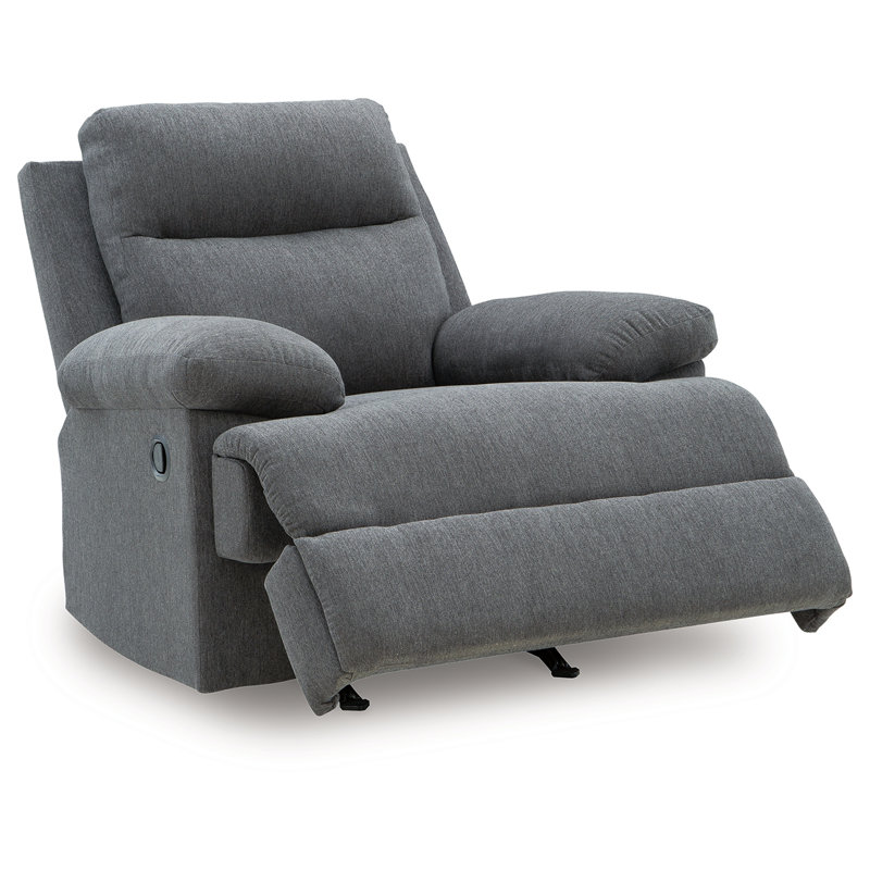 Side-Swipe Recliner, Gray