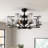 Ferris 35" 8 - Light Dimmable Crystal Ceiling Fan with Light Kit and Remote Control