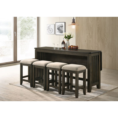 Ed Drop Leaf Table W/  Stools