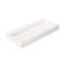 Lavabo pour salle de bain à surface solide en résine de pierre, blanc mat, 19,22 de largeur, 4,58 de hauteur, 43,02 lb, conçu pour une utilisation confortable, avec rayures, meuble-lavabo à finition de bord sans couture d'une profondeur de 38,72 po, convenant à divers