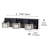 Derquan 3-Light Modern Square Glass Light Shade Dimmable Vanity Light