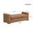 Emanuel PU Leather Upholstered Bench With Armrests-1477775135