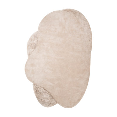 Rug Hand Tufted Area Rug in Beige