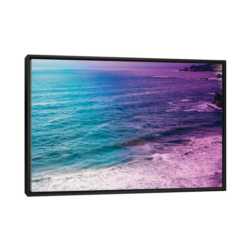 «The Ocean Has Emotion», reproduction d'impression sur toile tendue, H 18 po x l 26 po x P 1,5 po, Pas de tapis