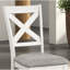 Chaises d'appoint à dossier croisé en chêne blanc 2 pièces Transitional