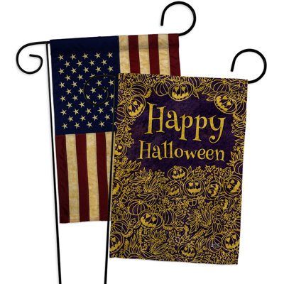 Drapeau de jardin mystique 19 x 13 po Halloween