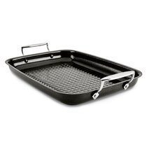Churrasco BBQ 17.25 in Tri-Ply Clad Stainless Steel Round Grill Pan