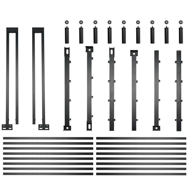 7'' Expandable Steel Bed Frame Noiseless Tool-Free Easy Assembly, No Boxspring Needed, Queen