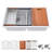 Quartz Kitchen Sink 33"L x 19"W Undermount Workstation Double Bowl Kitchen Sink with Accessories-111358151
