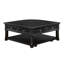 Table basse gris anthracite avec rangement et compartiments de rangement