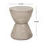 Table d'appoint d'extérieur Mgo, gris clair_70883.00