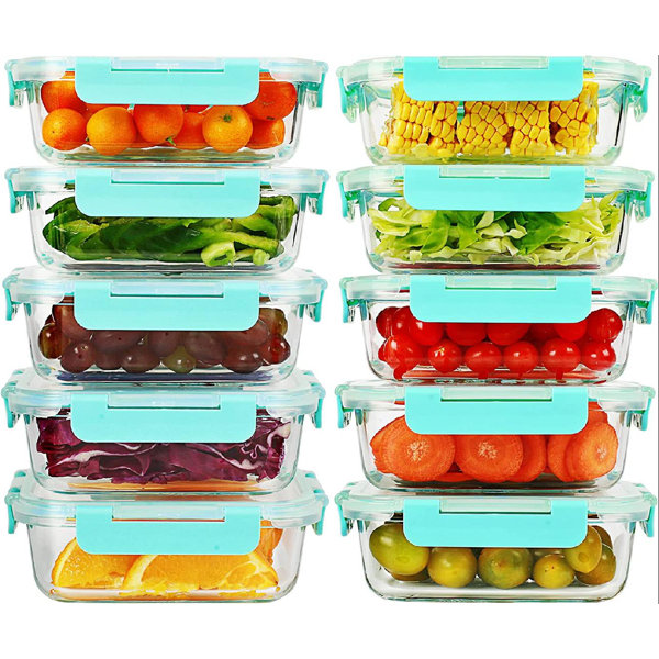 Prep & Savour Colorful Stackable Storage Bin